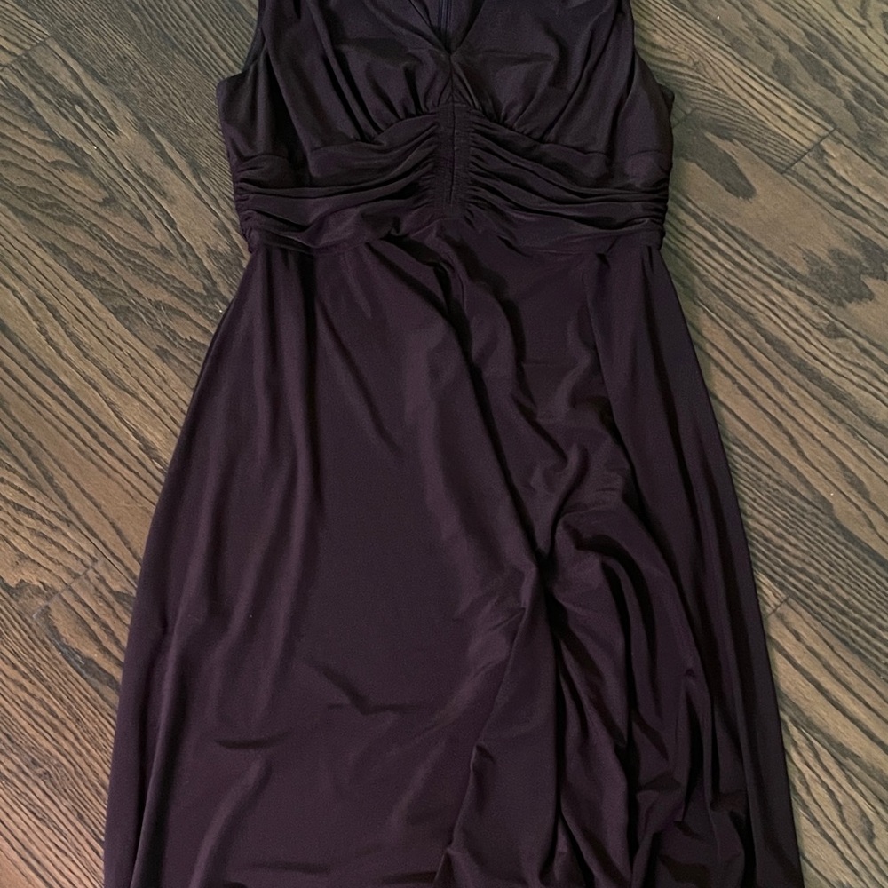 Elegant Purple Sleeveless Dress